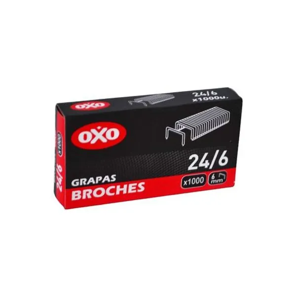 Broche n.° 24/6 caja x1000 unidades oxo