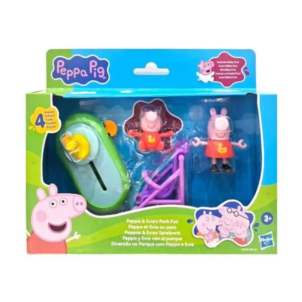 Hasbro Peppa Pig - playset - peppa y evie en el parque