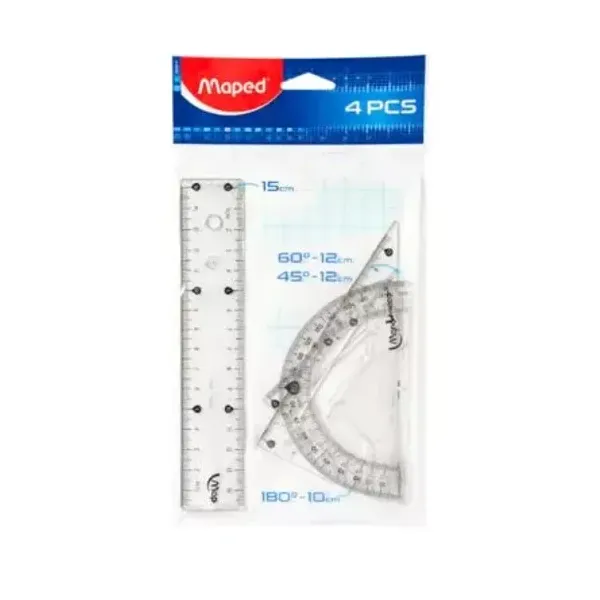 Set geometria Maped essentials 242 15 cmx 4 piezas