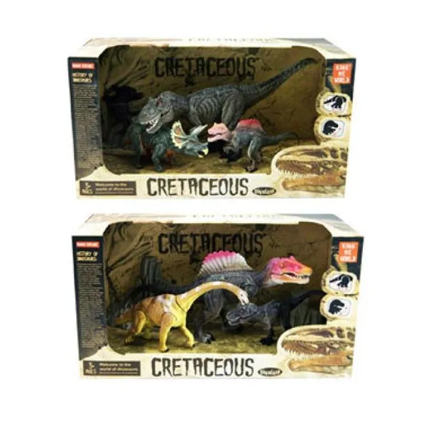 Set dinosaurios x3 pzas 31 x17 x13 cm