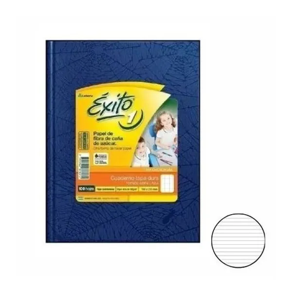 Cuaderno 16x21 rayado t/d araña azul 100h Éxito