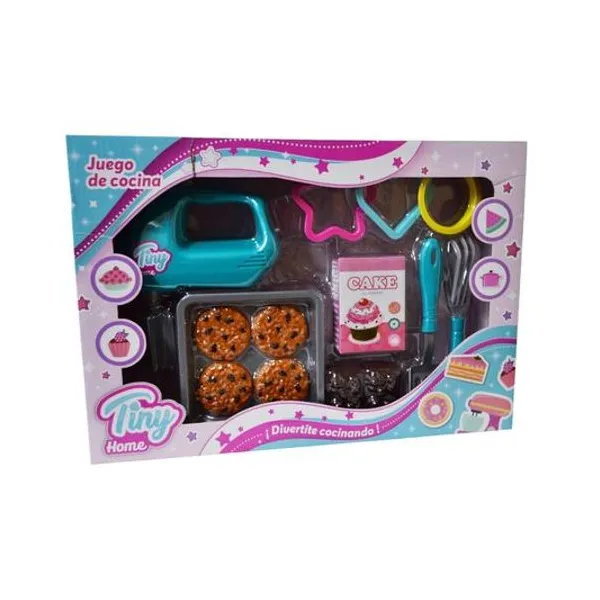 Set de cocina con batidora y accesorios caja 38x27x8 cm