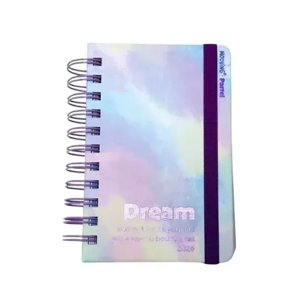 Agenda Mooving n.° 6 diaria espiral pastel 2026