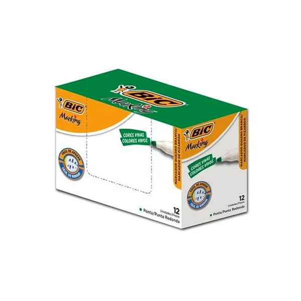 Marcador para pizarra marking verde x12 BIC