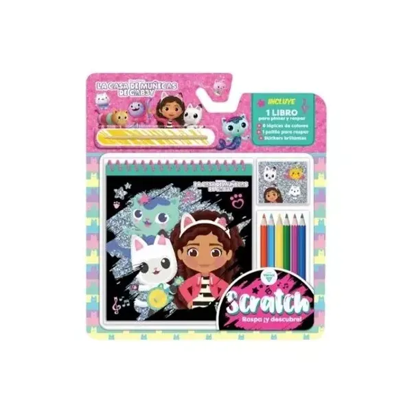 Valija blister editorial vertice scratch gabby doll house