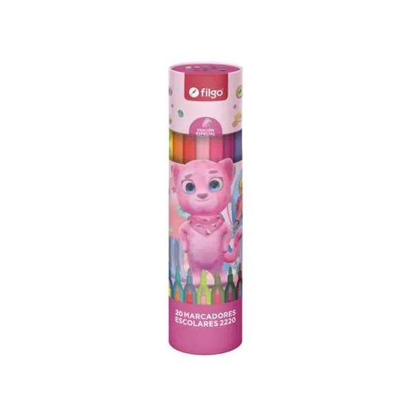 Marcador escolar Pinto 2220 leoparda tubo x20 unidades Filgo