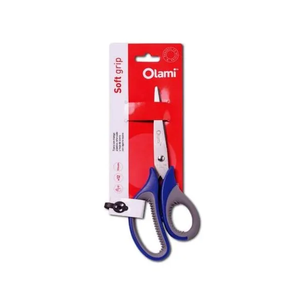 Tijera soft grip 21.4 cm en blister olami