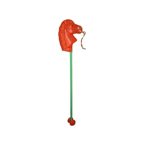 Cabeza de caballo con palo y rueditas 80 cm