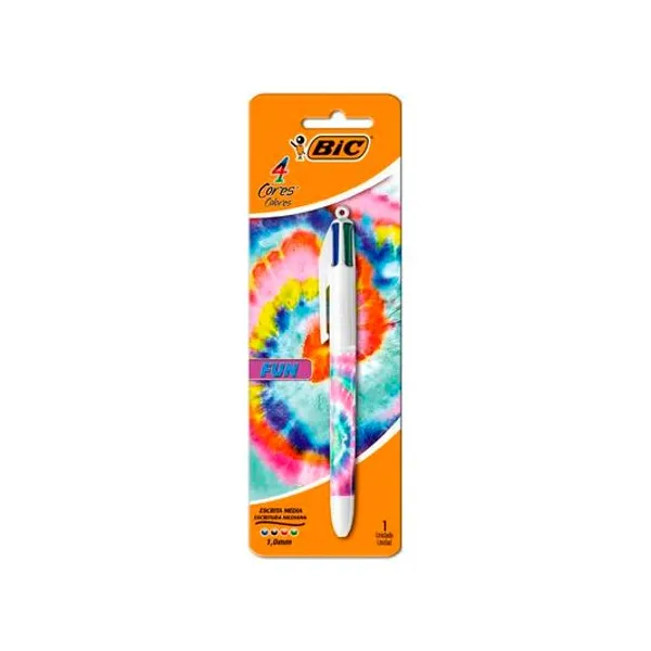 Bolígrafo 4 colores fun blister x unidad BIC