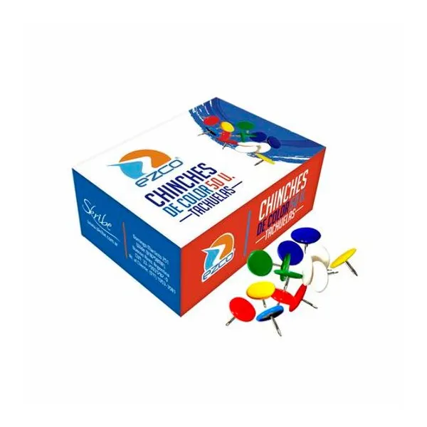 Chinches color caja x50 Ezco
