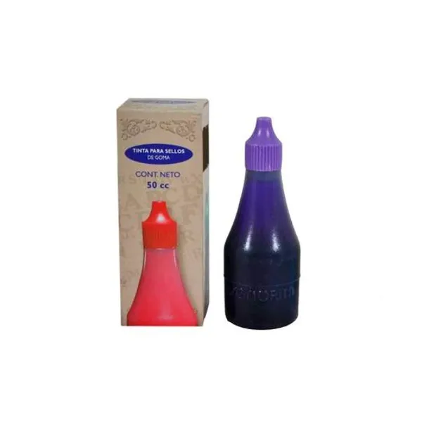 Tinta para sellos 50cc en caja señorita