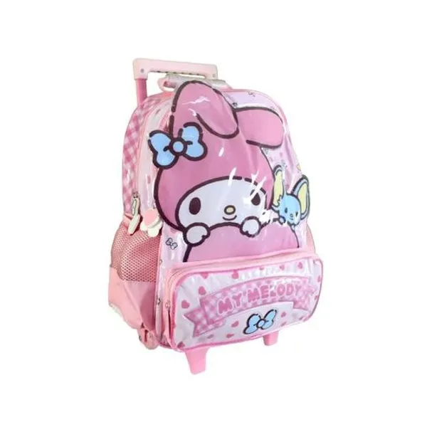 Mochila 16" con carro sanrio my melody Cresko