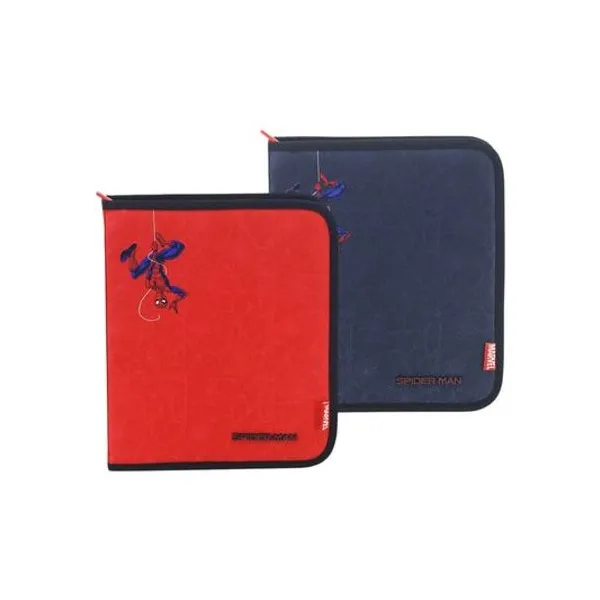 Carpeta carta 3x40 con cierre Spiderman x unidad colores surtidos lsyd