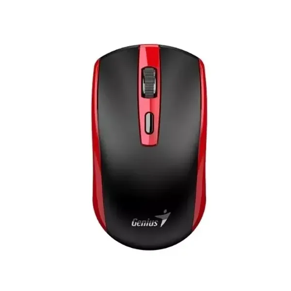 Mouse optico genius inalambrico recargable eco 8150 rojo