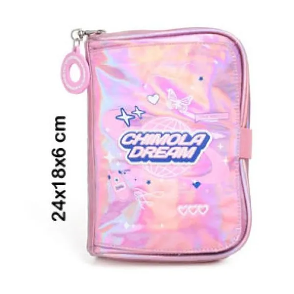 Cartuchera rígida con elástico y pouch pop
