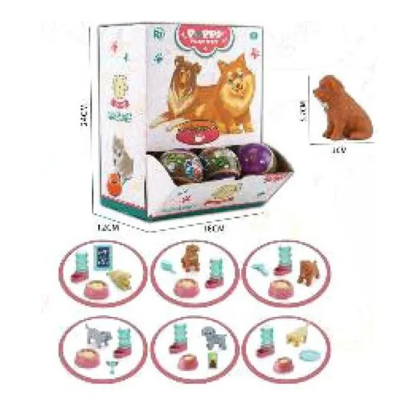 Sorpresa mascotas coleccionables 24 pzas/display 24 x18 x12 cm