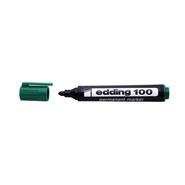 Marcador Edding e 100 perm.para red.verde