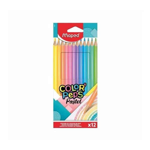 Lápiz de color peps pastel caja x12 Maped