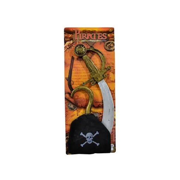 Set de pirata x2 piezas en blister 43x17x2 cm