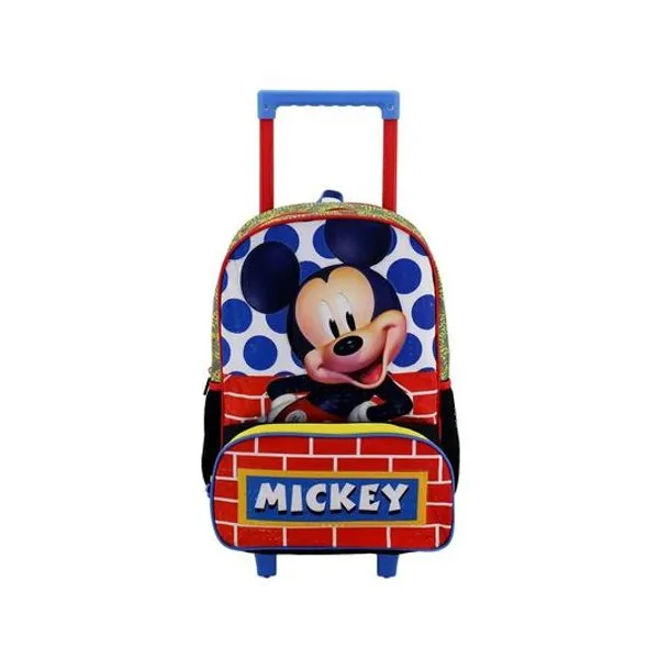 Mochila 16" con carro Disney mickey lsyd