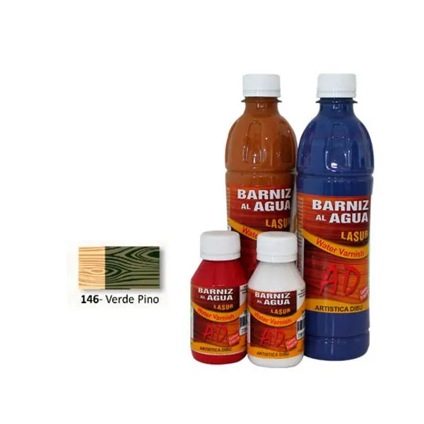 Barniz ad al agua lasur 500 ml146- verde pino