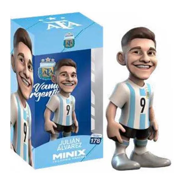 Minix- figuras de vinilo coleccionables 12 cm surtido AFA - julian alvarez