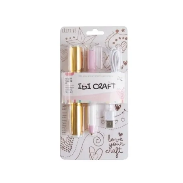 Lápiz térmico ibi craft para termotransferencia 0.8 mm+ foil dorado