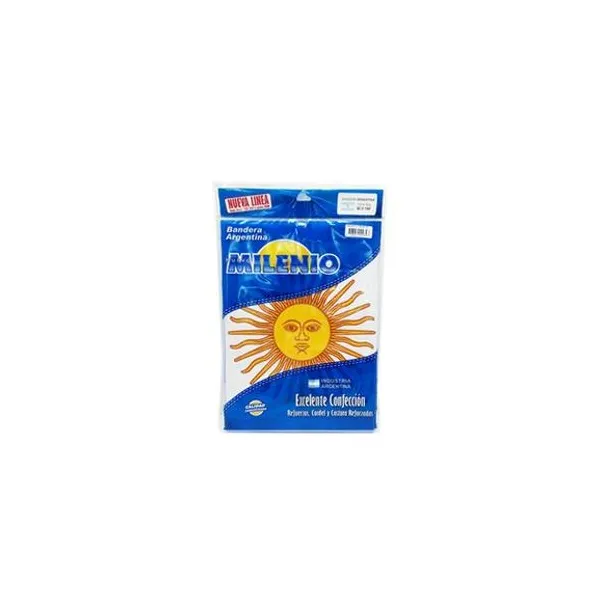 Bandera argentina flameo con sol 135x216 cm milenio