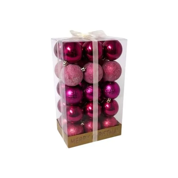 Borlas variadas magenta 4 cm caja x30