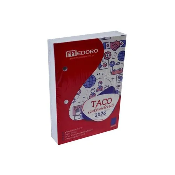 Taco calendario 2026 8.3x13 cm medoro