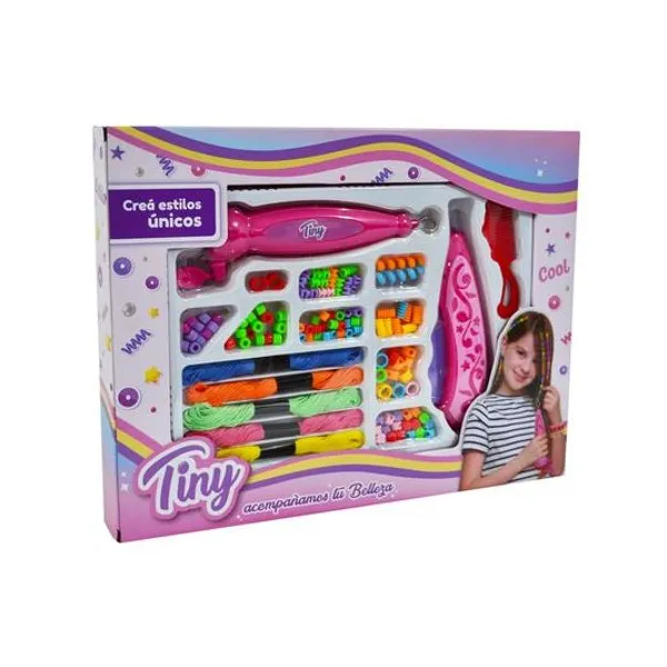 Set para armar bijou con trenzador en caja 38x29 cm