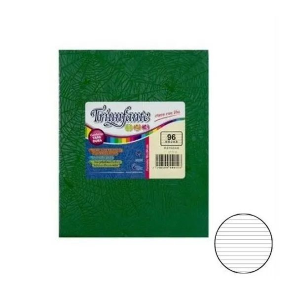Cuaderno 19x24 rayado 96h t/d 123 araña Triunfante