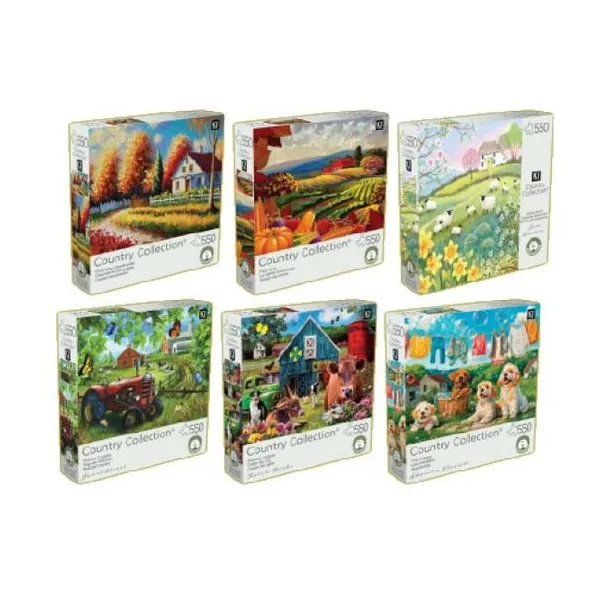 Ki puzzles - rompecabezas colección campestre 550 piezas surtido
