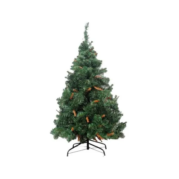 Árbol de navidad alpino 150 cm verde pie metal