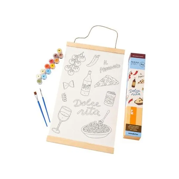 Set de Arte para pintar por números il pomodoro 30x48 cm mundo fw