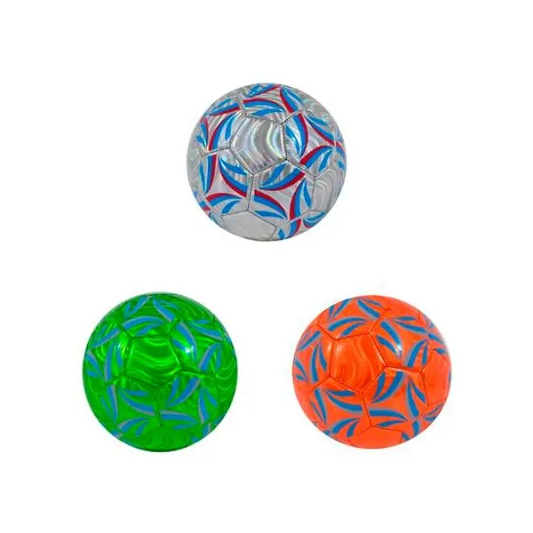 Pelota de fútbol n.° 5 metalizada x unidad colores surtidos