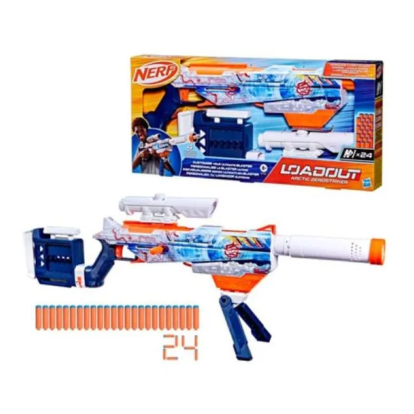 Hasbro nerf - pistola de dardos - loadout arctic zerostriker