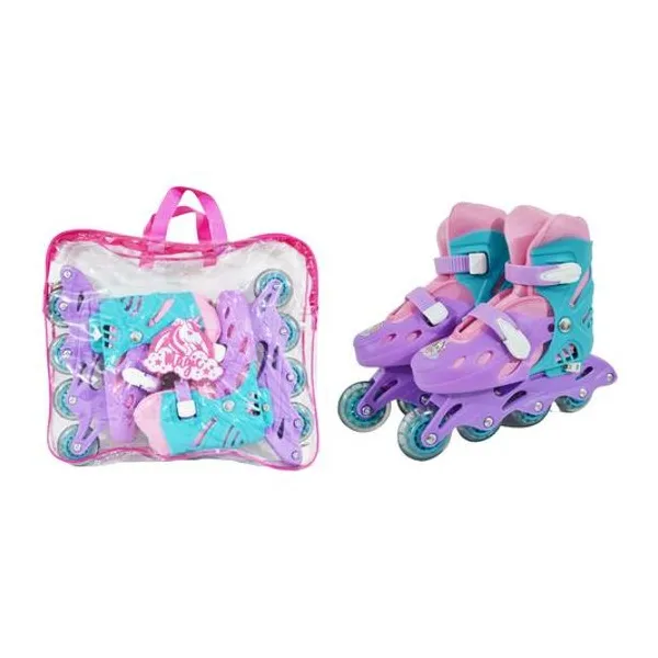 Rollers unicornio regulables Tiny en bolso pvc