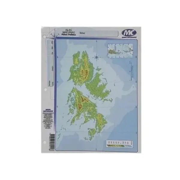 Block mapas m.c.n.° 3 islas malvinas fp x40 un