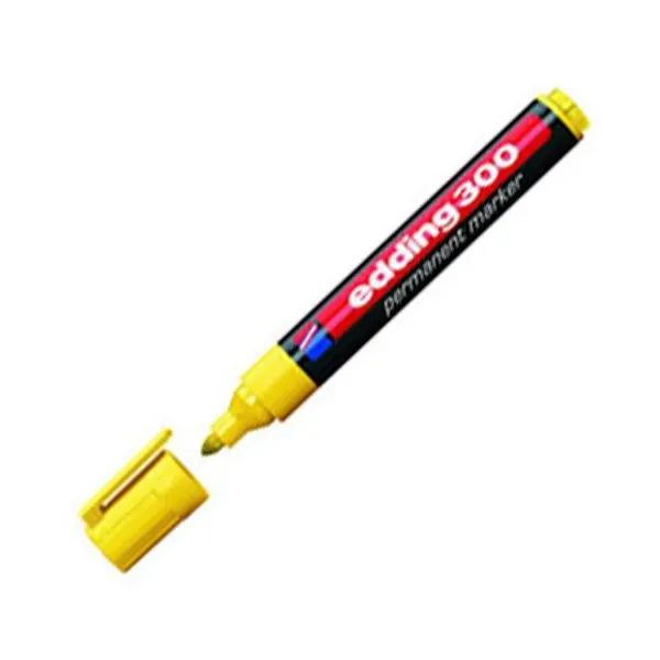 Marcador Edding e 300 permanente para red.3 mmamarillo