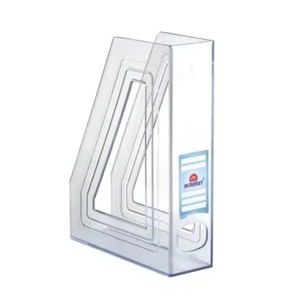 Revistero acrimet acrílico azul cristal