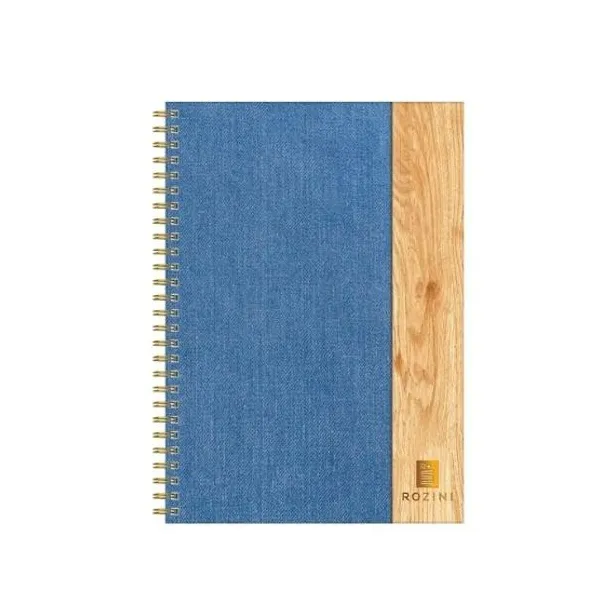 Cuaderno espiral a4 rozini legna t/dura 90 hjs.raya