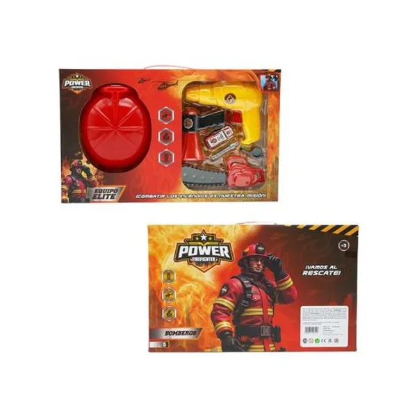 Set de bomberos 8 piezas en caja 46x29x8 cm