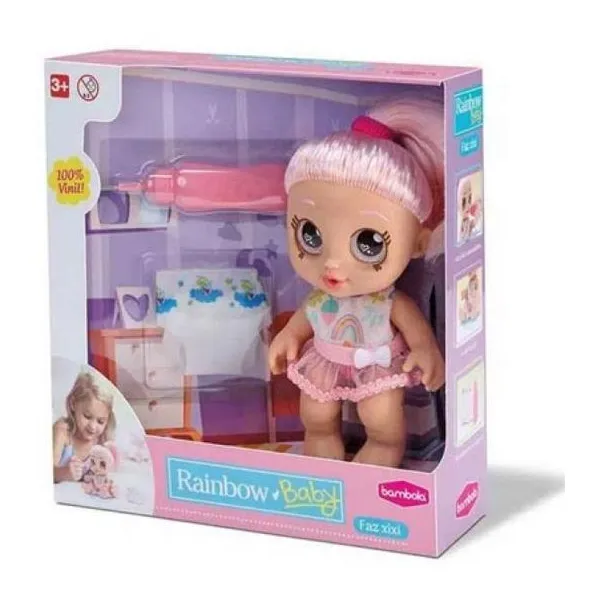 Baby rainbow xixi 20 cm hace pis