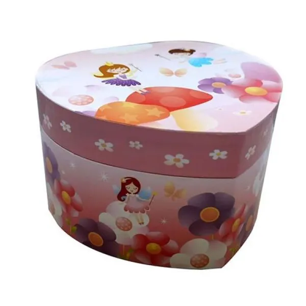 Caja musical corazón hadas 15 cm