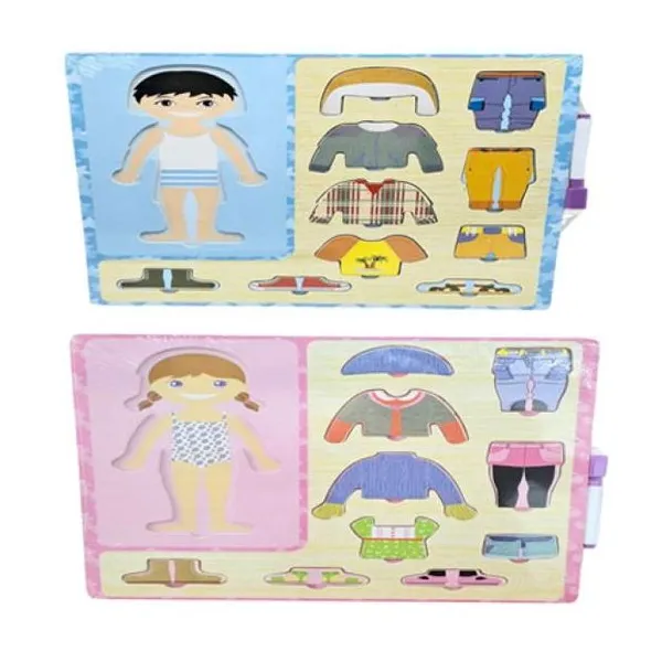 Puzzle cuerpo humano con pizarra y marcador fdkw684