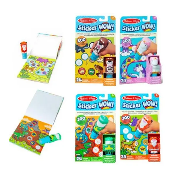 Melissa & doug sticker wow- block con 300 stickers para pegar