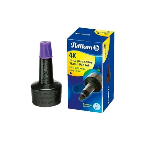 Tinta para sello 4k 28cc violeta Pelikan