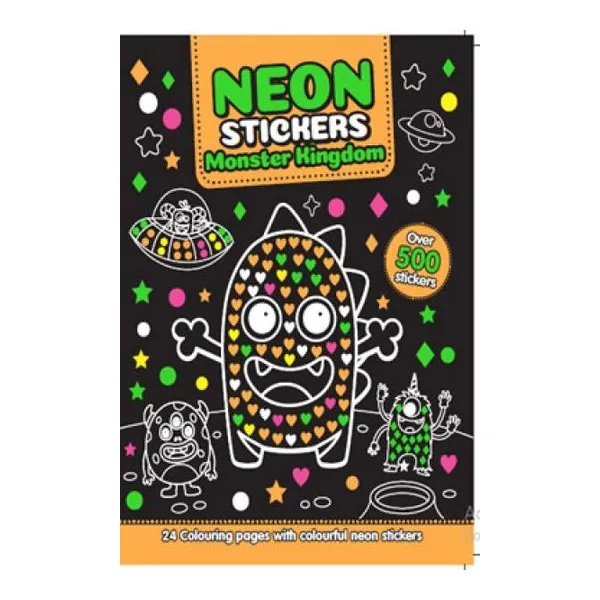 Neon stickers-mis monstruos divertidos