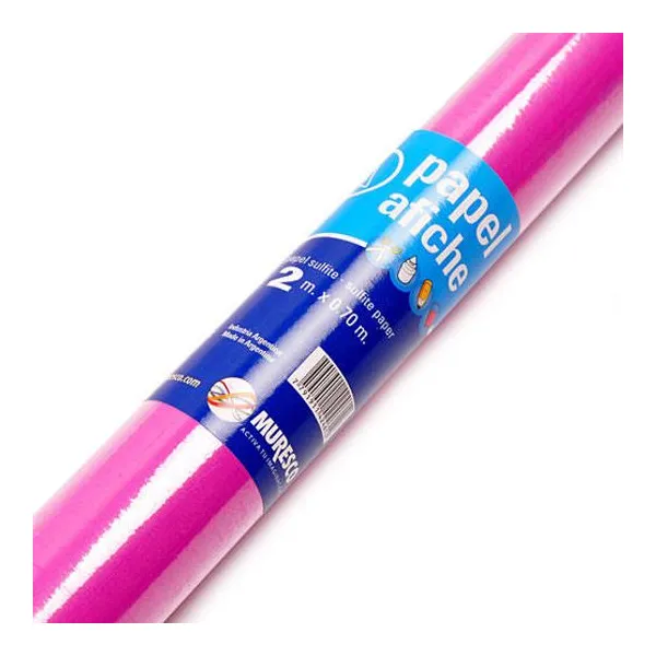 Papel afiche Muresco fucsia rollo x2 mts